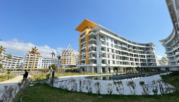 Квартира 1+1 в крупной резиденции с отелем 5 звезд, 85 кв.м. Турклер, Алания - Ракурс 8