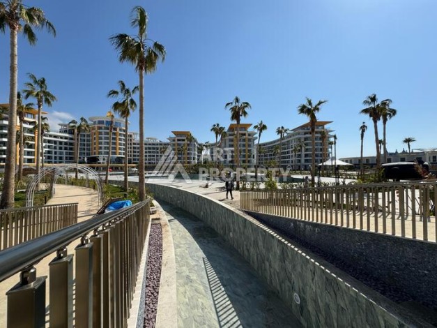 Квартира 1+1 в крупной резиденции с отелем 5 звезд, 85 кв.м. Турклер, Алания - Ракурс 10