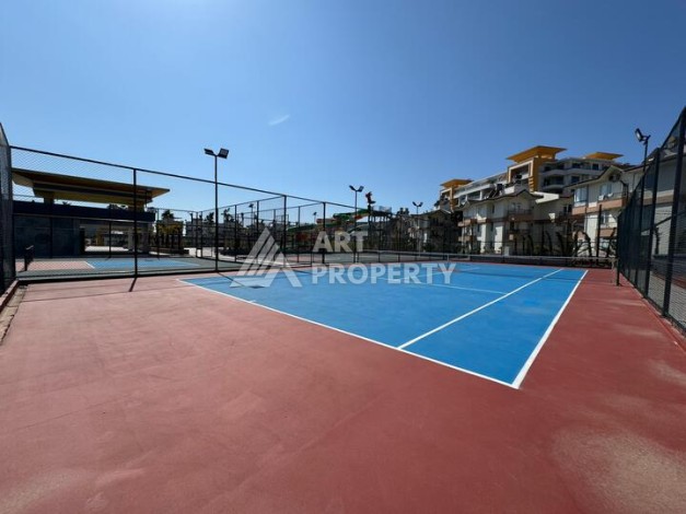 Квартира 1+1 в крупной резиденции с отелем 5 звезд, 85 кв.м. Турклер, Алания - Ракурс 17