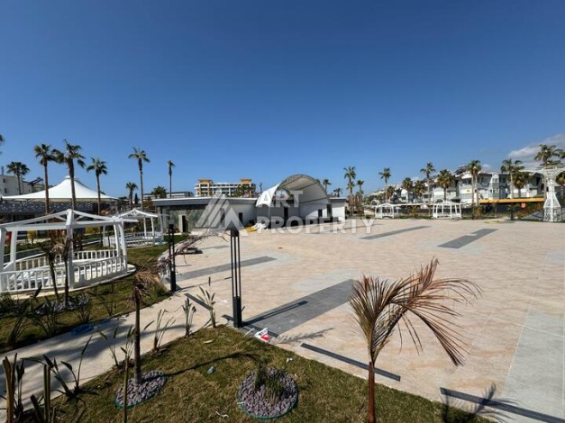 Квартира 1+1 в крупной резиденции с отелем 5 звезд, 85 кв.м. Турклер, Алания - Ракурс 25