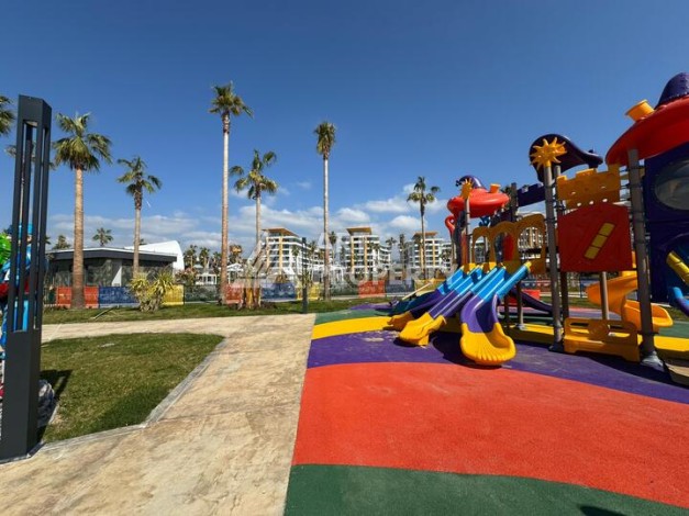 Квартира 1+1 в крупной резиденции с отелем 5 звезд, 85 кв.м. Турклер, Алания - Ракурс 26