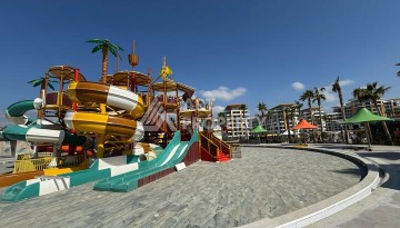 Квартира 1+1 в крупной резиденции с отелем 5 звезд, 85 кв.м. Турклер, Алания - Ракурс 31