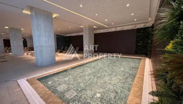 Квартира 1+1 в крупной резиденции с отелем 5 звезд, 85 кв.м. Турклер, Алания - Ракурс 41