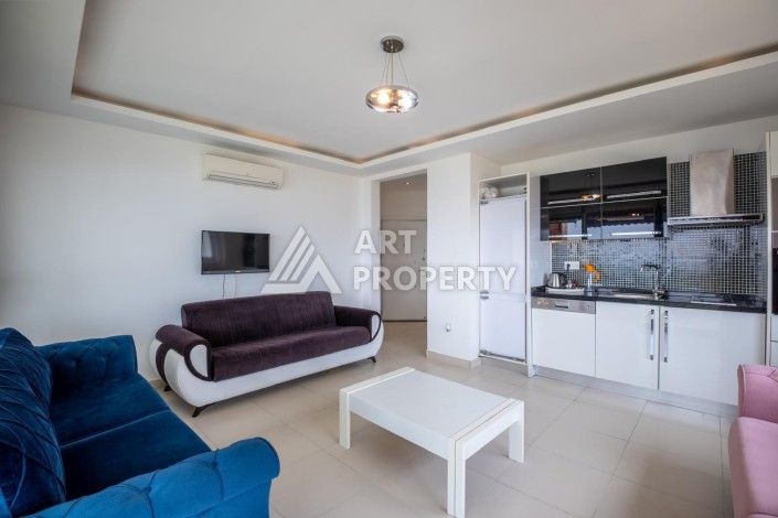 Квартира 1+1 с видом на море, 60 кв.м. Кестель, Алания - Ракурс 3