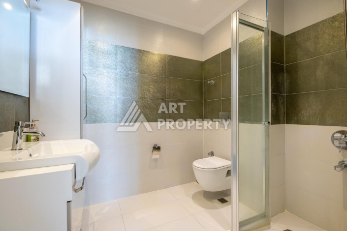 Квартира 1+1 с видом на море, 60 кв.м. Кестель, Алания - Ракурс 9