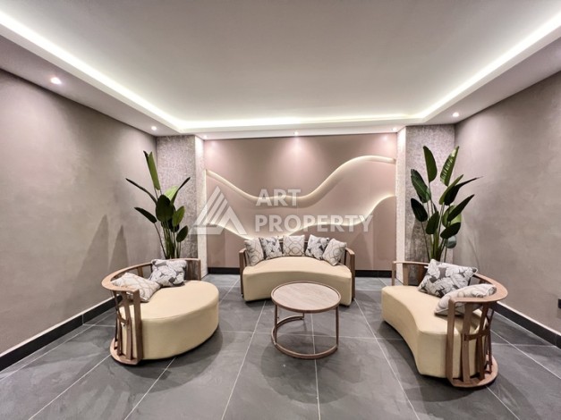 Недорогая квартира 1+1 в новом комплексе в районе Демирташ, 1200 м до моря - Ракурс 14