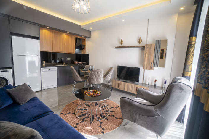 Меблированная двухкомнатная квартира в новом доме в районе Оба, 60 м2 - Ракурс 9