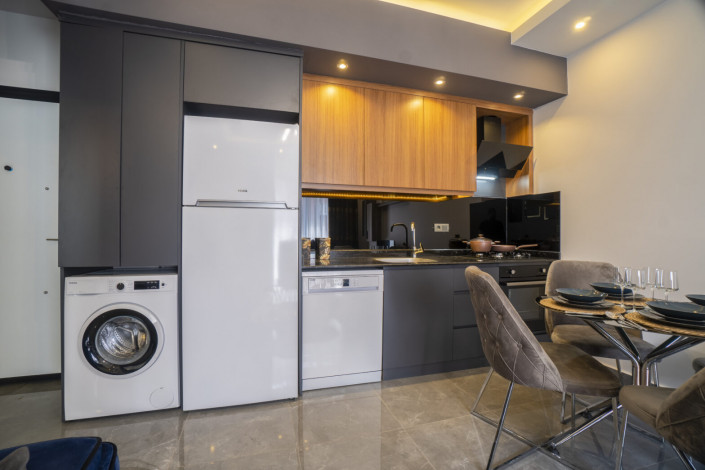 Меблированная двухкомнатная квартира в новом доме в районе Оба, 60 м2 - Ракурс 14