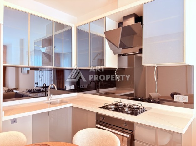 Стильная современная квартира 2+1 в новом комплексе в районе Каргыджак с видами на горы - Ракурс 6