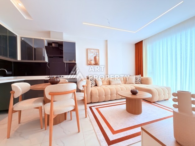 Стильная современная квартира 2+1 в новом комплексе в районе Каргыджак с видами на горы - Ракурс 8