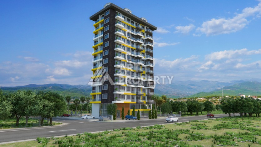 Квартира 2+1 в новом комплексе у моря в районе Махмутлар, улица Барбароса - Ракурс 34