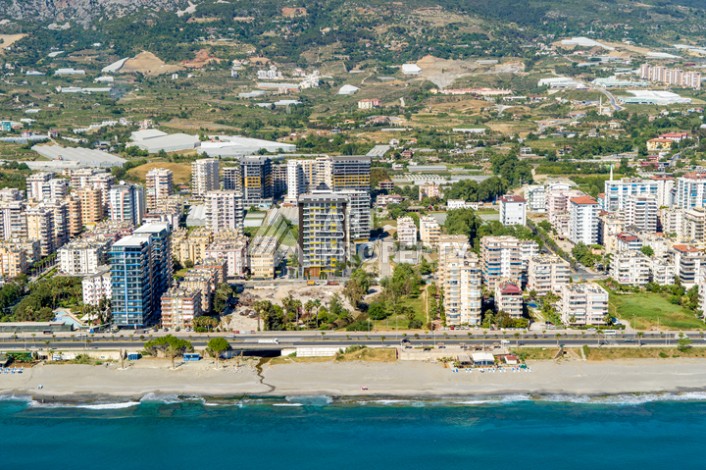 Квартира 2+1 в новом комплексе у моря в районе Махмутлар, улица Барбароса - Ракурс 38