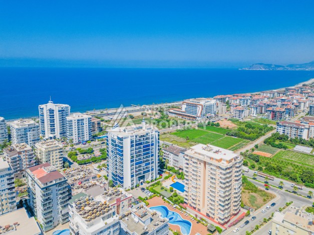 Квартира 1+1 с видом на море в комплексе от элитного застройщика в 200 метрах от побережья - Ракурс 0