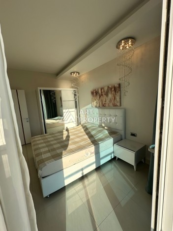 Квартира 1+1 с видом на море в комплексе от элитного застройщика в 200 метрах от побережья - Ракурс 4