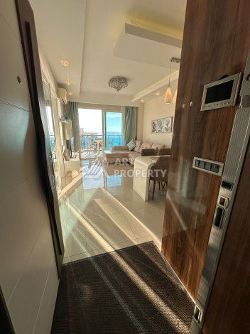 Квартира 1+1 с видом на море в комплексе от элитного застройщика в 200 метрах от побережья - Ракурс 7