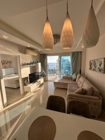 Квартира 1+1 с видом на море в комплексе от элитного застройщика в 200 метрах от побережья - Ракурс 8