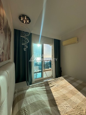 Квартира 1+1 с видом на море в комплексе от элитного застройщика в 200 метрах от побережья - Ракурс 11