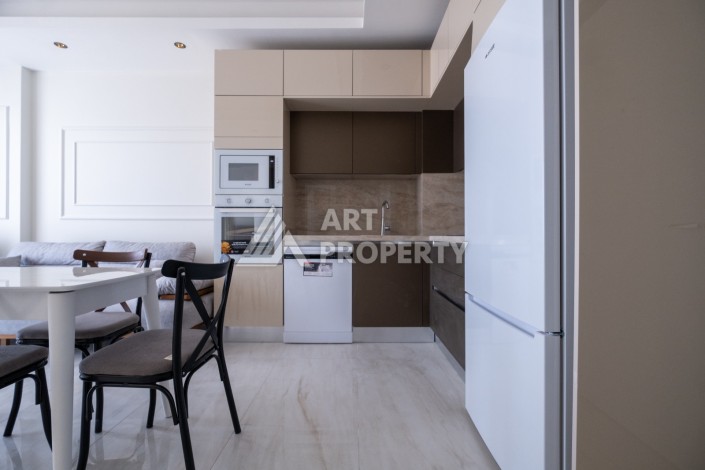 Квартира 1+1 на первой береговой линии с прямым видом на море в Махмутларе - Ракурс 12