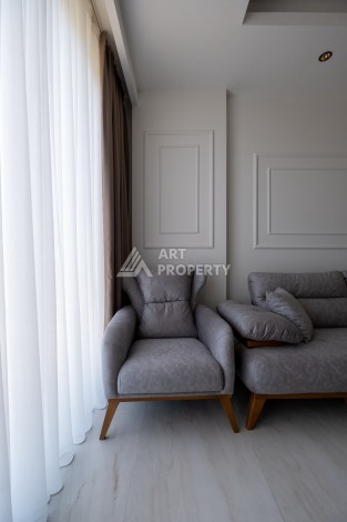 Квартира 1+1 на первой береговой линии с прямым видом на море в Махмутларе - Ракурс 16