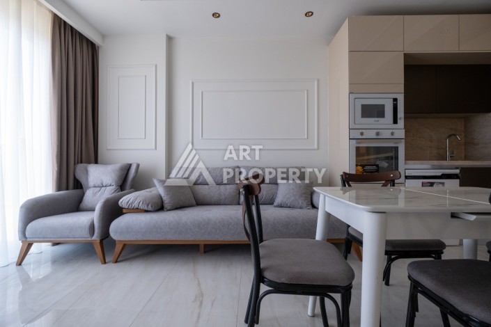 Квартира 1+1 на первой береговой линии с прямым видом на море в Махмутларе - Ракурс 28