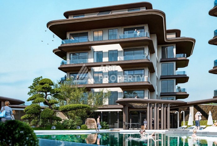 Новый современный жилой комплекс на этапе строительства в районе Кестель, Аланья - Ракурс 3