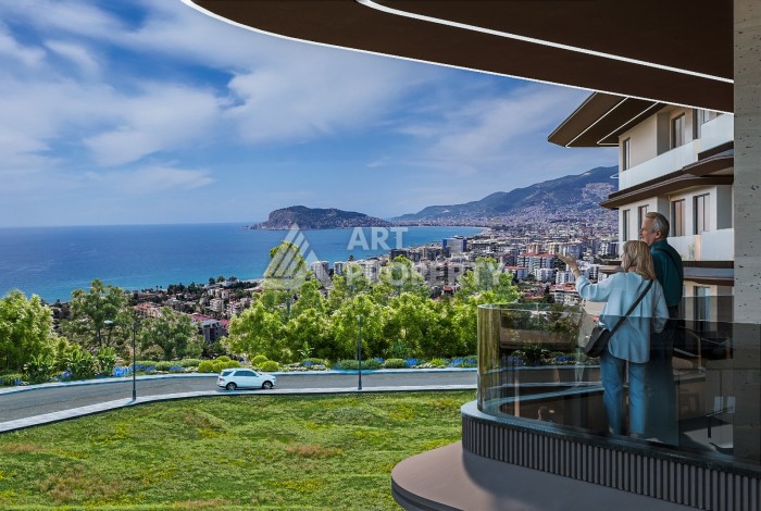 Новый современный жилой комплекс на этапе строительства в районе Кестель, Аланья - Ракурс 6