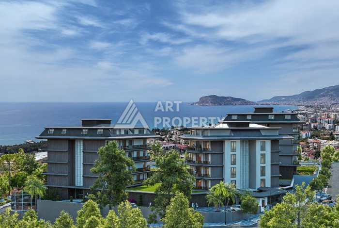 Новый современный жилой комплекс на этапе строительства в районе Кестель, Аланья - Ракурс 7