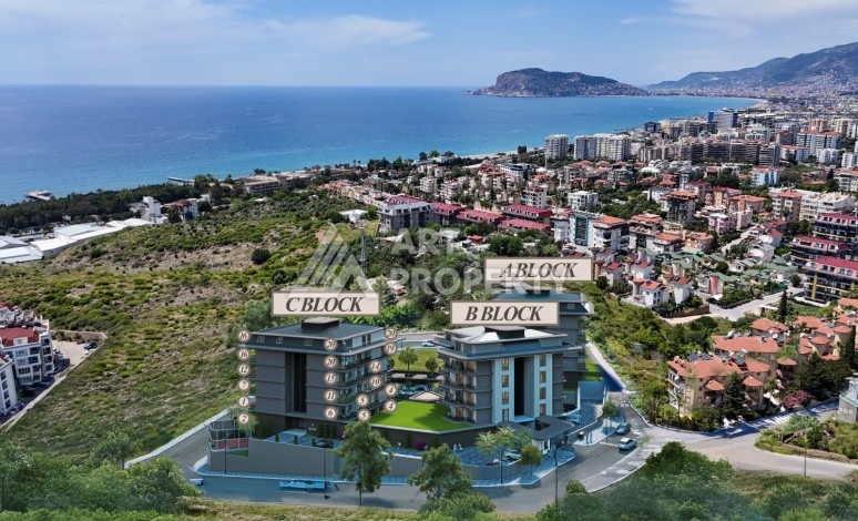 Новый современный жилой комплекс на этапе строительства в районе Кестель, Аланья - Ракурс 8