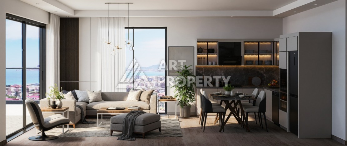 Новый современный жилой комплекс на этапе строительства в районе Кестель, Аланья - Ракурс 10