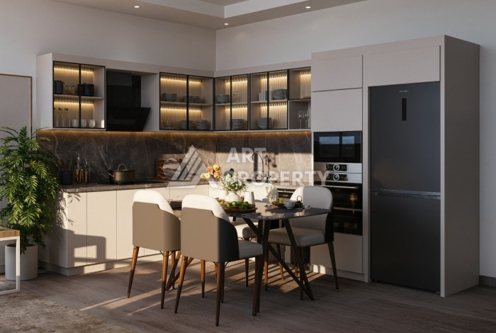 Новый современный жилой комплекс на этапе строительства в районе Кестель, Аланья - Ракурс 13