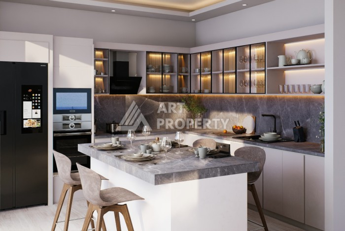 Новый современный жилой комплекс на этапе строительства в районе Кестель, Аланья - Ракурс 18