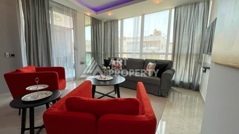 Квартира 2+1 с мебелью в центре района Оба, 300 м от моря - Ракурс 11