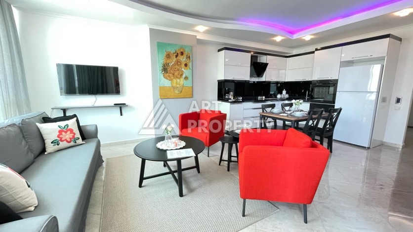 Квартира 2+1 с мебелью в центре района Оба, 300 м от моря - Ракурс 14