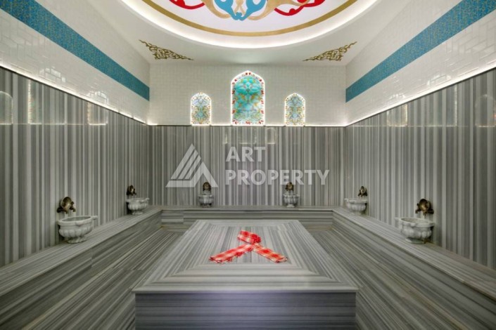 Квартира-студия 42 кв.м. в центре Алании, в 10 минутах от пляжа Клеопатры - Ракурс 12