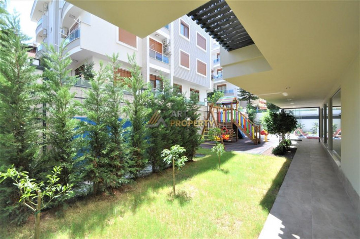 Новая квартира 1+1 в 350 метрах от пляжа Клеопатры в городе Аланья, 65 м2 - Ракурс 6