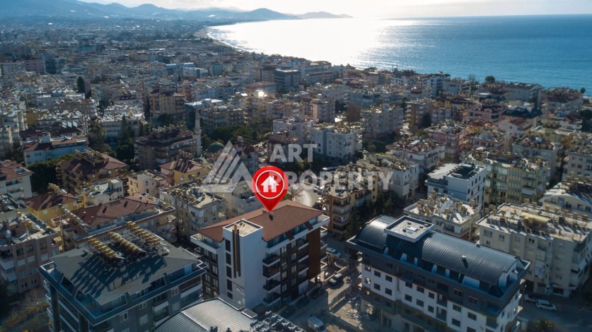 Квартира 1+1 в центре Алании, 300 м до пляжа Кейкубат, подходит под ВНЖ - Ракурс 11