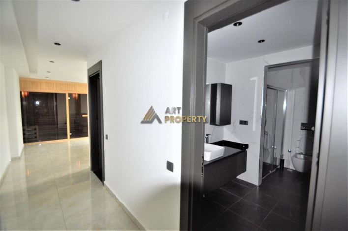 Новая квартира 1+1 в 350 метрах от пляжа Клеопатры в городе Аланья, 65 м2 - Ракурс 17