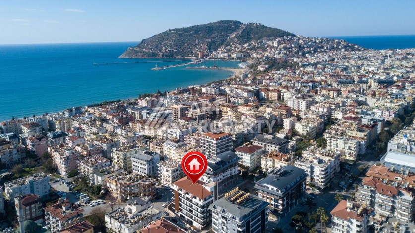 Квартира 1+1 в центре Алании, 300 м до пляжа Кейкубат, подходит под ВНЖ - Ракурс 17