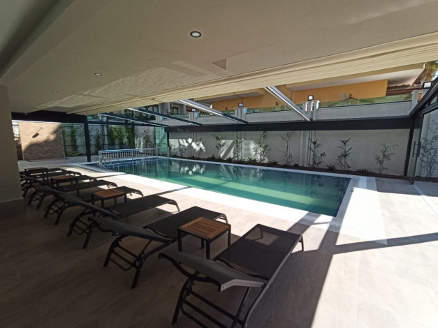 Двухуровневая квартира 2+1 в 350 метрах от пляжа Клеопатры в городе Аланья, 65 м2 - Ракурс 6