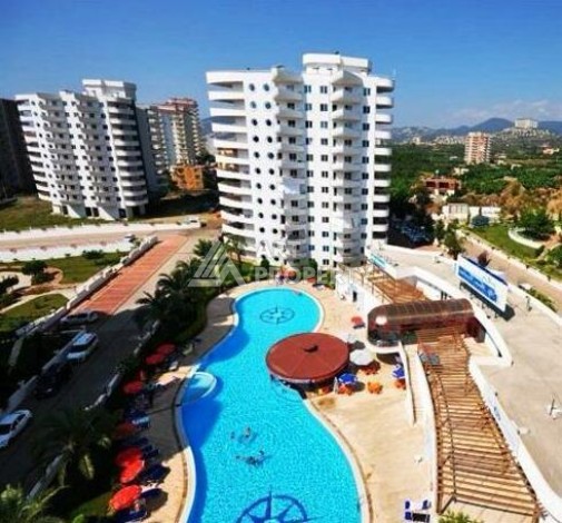 Квартира 2+1 с видом на море в популярном комплексе в Махмутларе, 110 м² - Ракурс 0