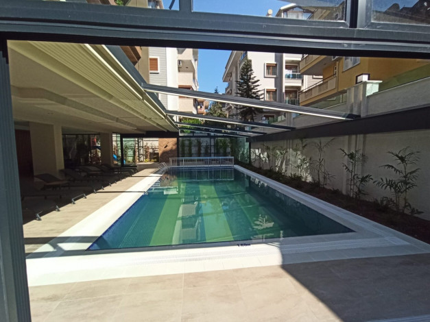 Двухуровневая квартира 2+1 в 350 метрах от пляжа Клеопатры в городе Аланья, 65 м2 - Ракурс 8