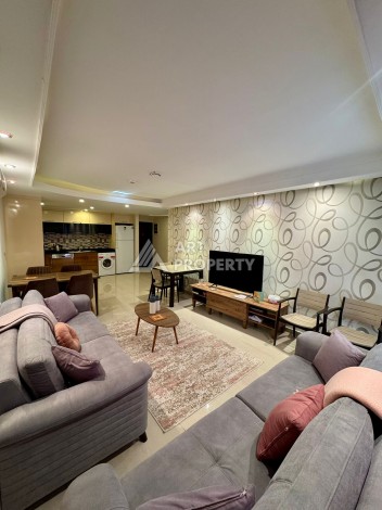 Квартира 2+1 с видом на море в популярном комплексе в Махмутларе, 110 м² - Ракурс 18