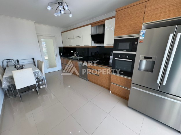 Просторная квартира 3+1 с видом на море в Махмутларе, 175 м², 700 м до моря - Ракурс 47