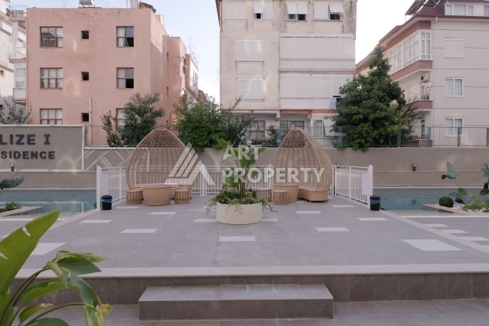 Апартаменты 2+1 в элитном комплексе в районе Клеопатры, 850 м до моря - Ракурс 9