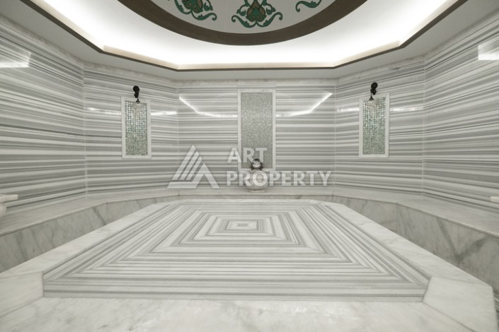 Элитный пентхаус 3+1 с панорамным видом на море и город в районе пляжа Клеопатры - Ракурс 15