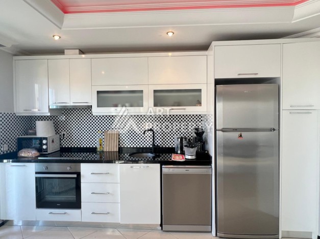 Меблированная квартира 2+1 с видом на море в Кестеле, 100 кв.м. - Ракурс 9