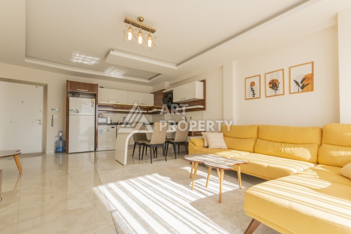 Просторная квартира 1+1 с видом на море и горы в Махмутларе, 75 м² - Ракурс 7