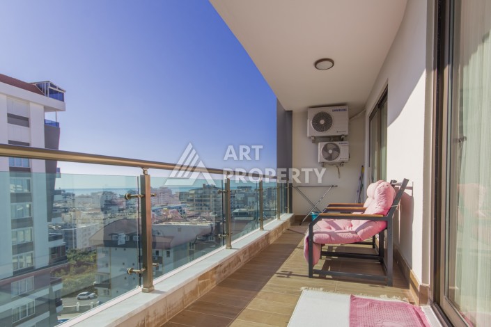 Просторная квартира 1+1 с видом на море и горы в Махмутларе, 75 м² - Ракурс 8