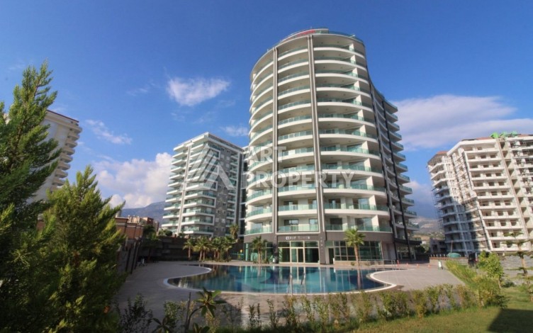 Просторная квартира 1+1 с видом на море и горы в Махмутларе, 75 м² - Ракурс 20