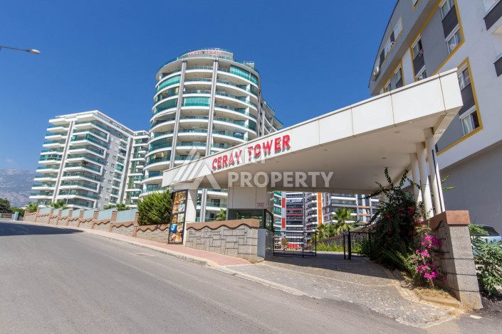 Просторная квартира 1+1 с видом на море и горы в Махмутларе, 75 м² - Ракурс 35